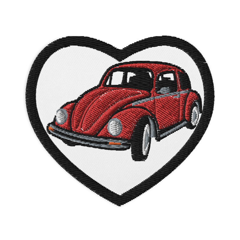 Retro Beetle Embroidered Patches