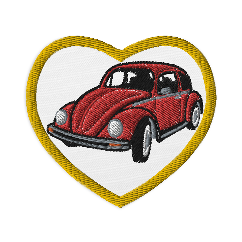 Retro Beetle Embroidered Patches