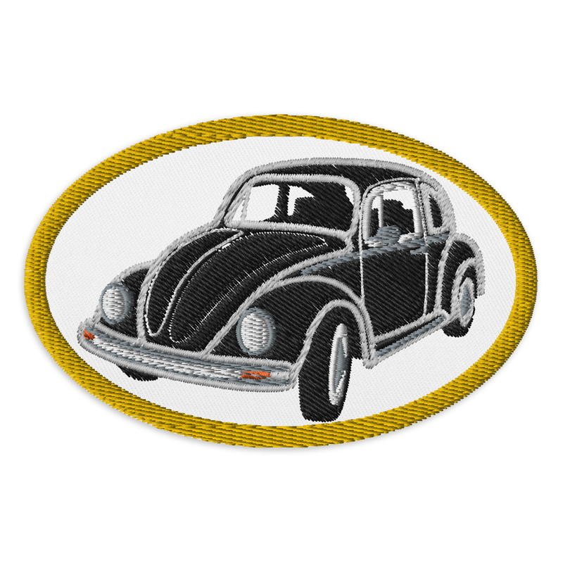 Retro Beetle Embroidered Patches