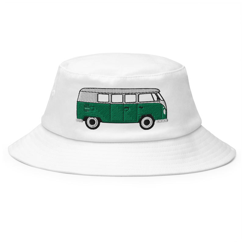New meets old Bucket Hat with vintage T1 van