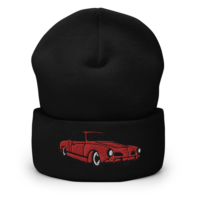 Cuffed Beanie with Karmann Ghia