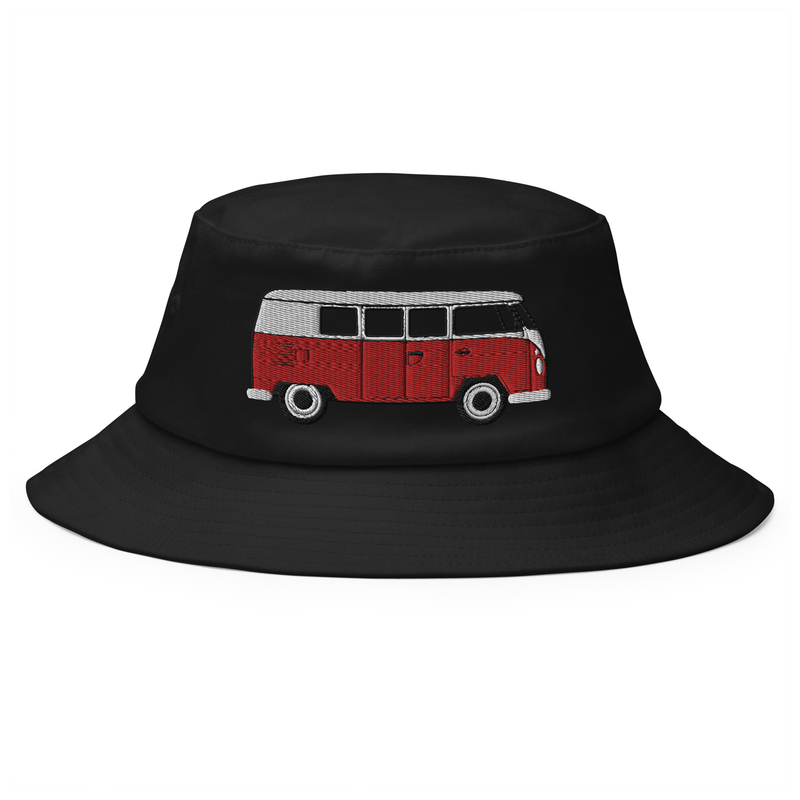 New meets old Bucket Hat with vintage T1 van