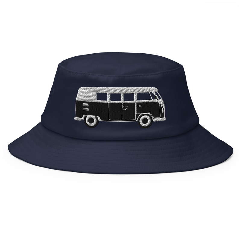 New meets old Bucket Hat with vintage T1 van