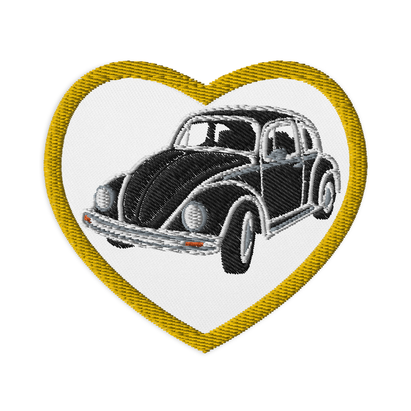 Retro Beetle Embroidered Patches