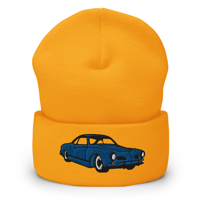 Cuffed Beanie with Karmann Ghia