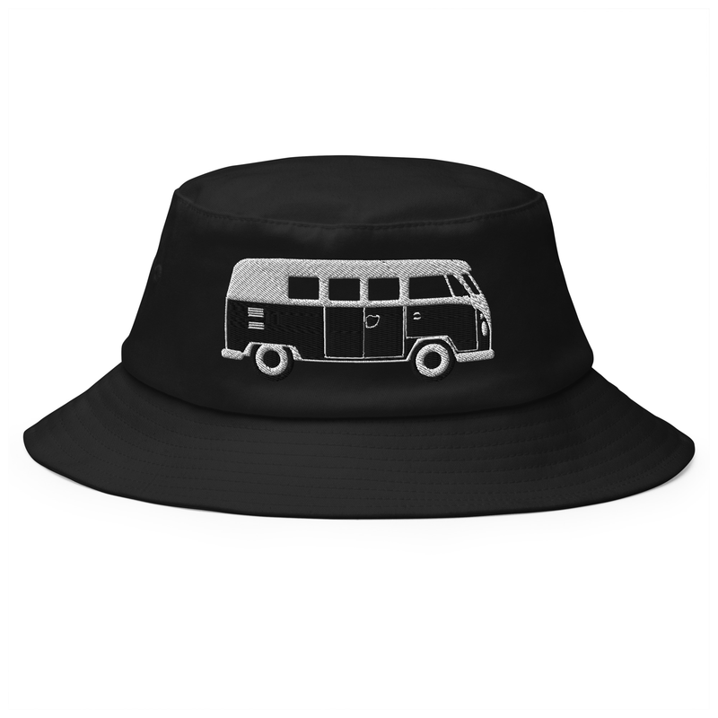 New meets old Bucket Hat with vintage T1 van