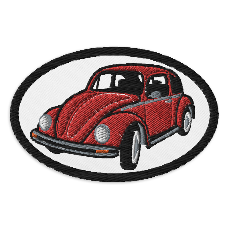 Retro Beetle Embroidered Patches