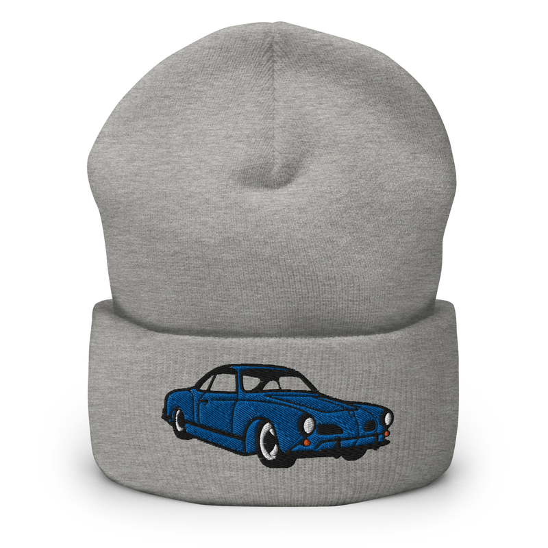 Cuffed Beanie with Karmann Ghia