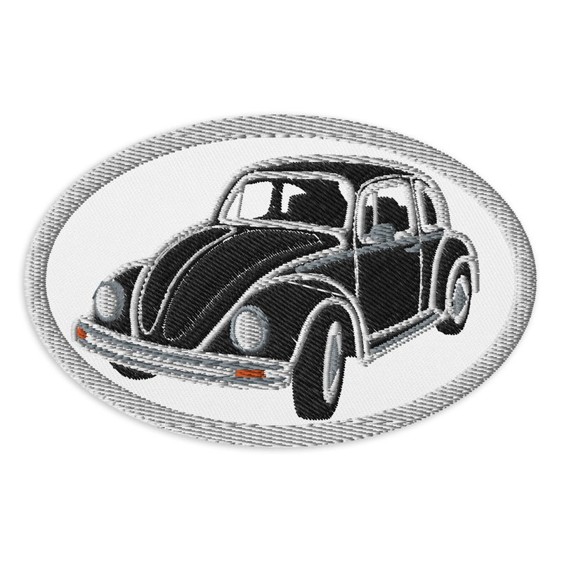 Retro Beetle Embroidered Patches