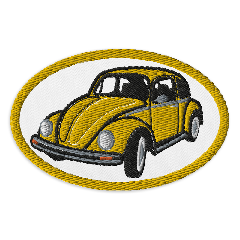 Retro Beetle Embroidered Patches