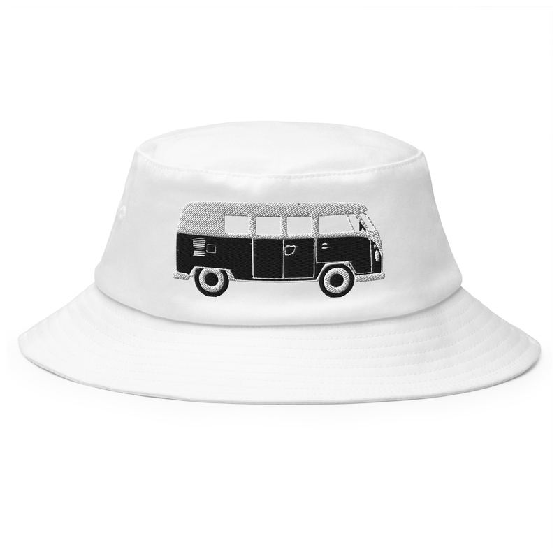 New meets old Bucket Hat with vintage T1 van