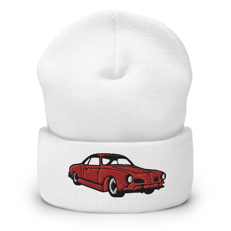 Cuffed Beanie with Karmann Ghia