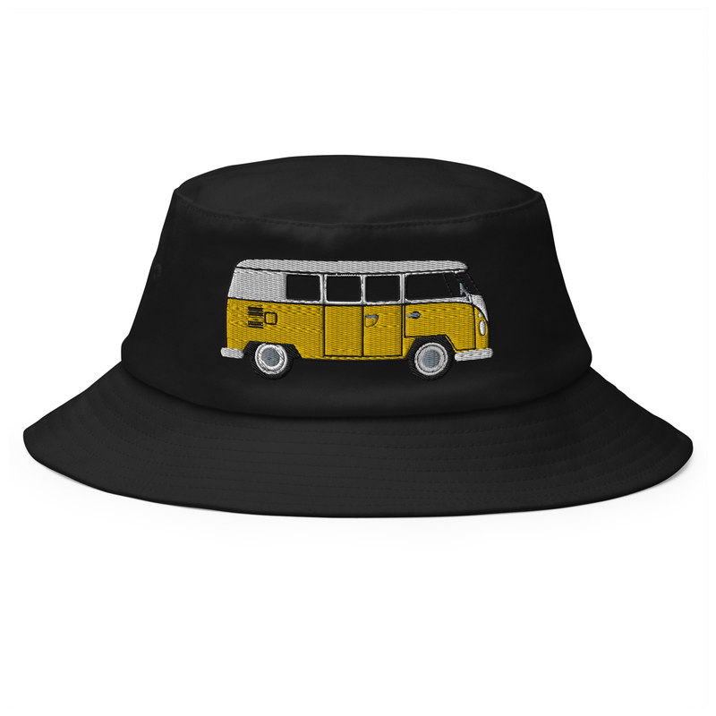 New meets old Bucket Hat with vintage T1 van