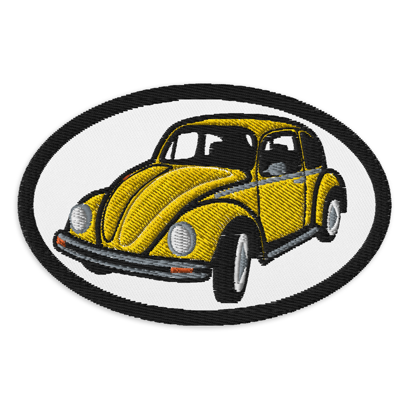 Retro Beetle Embroidered Patches