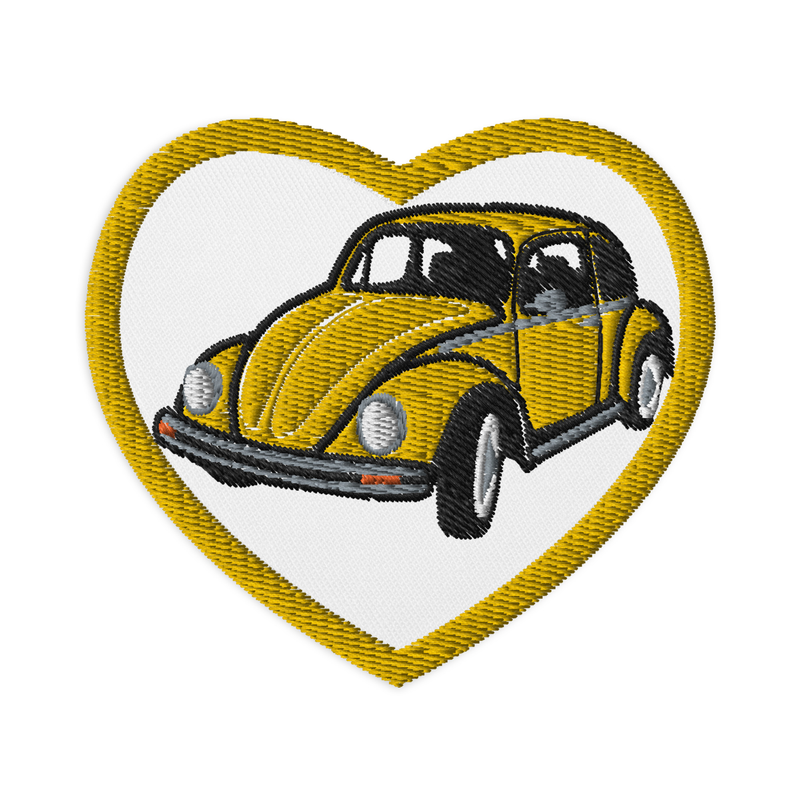 Retro Beetle Embroidered Patches