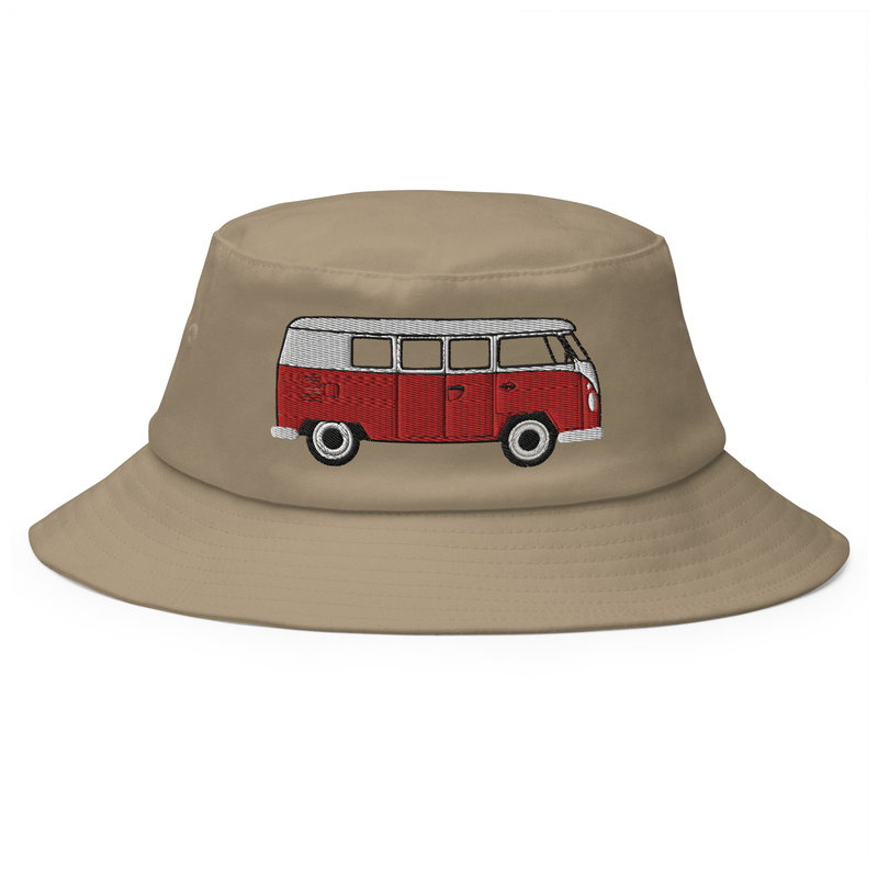 New meets old Bucket Hat with vintage T1 van