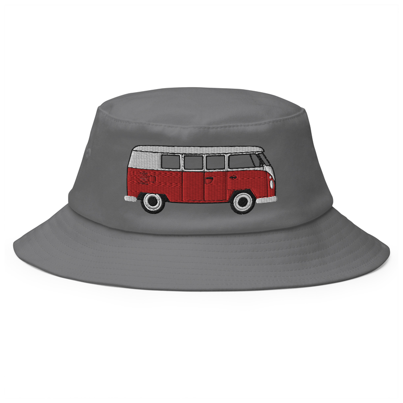 New meets old Bucket Hat with vintage T1 van
