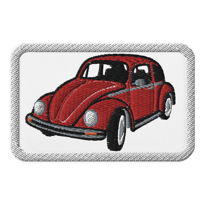 Retro Beetle Embroidered Patches