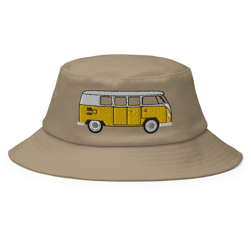 New meets old Bucket Hat with vintage T1 van