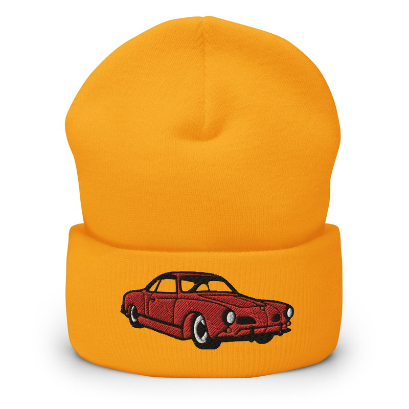 Cuffed Beanie with Karmann Ghia