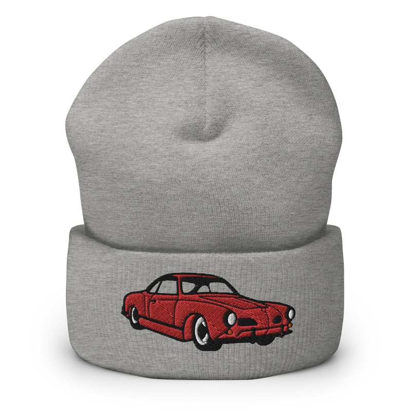 Cuffed Beanie with Karmann Ghia