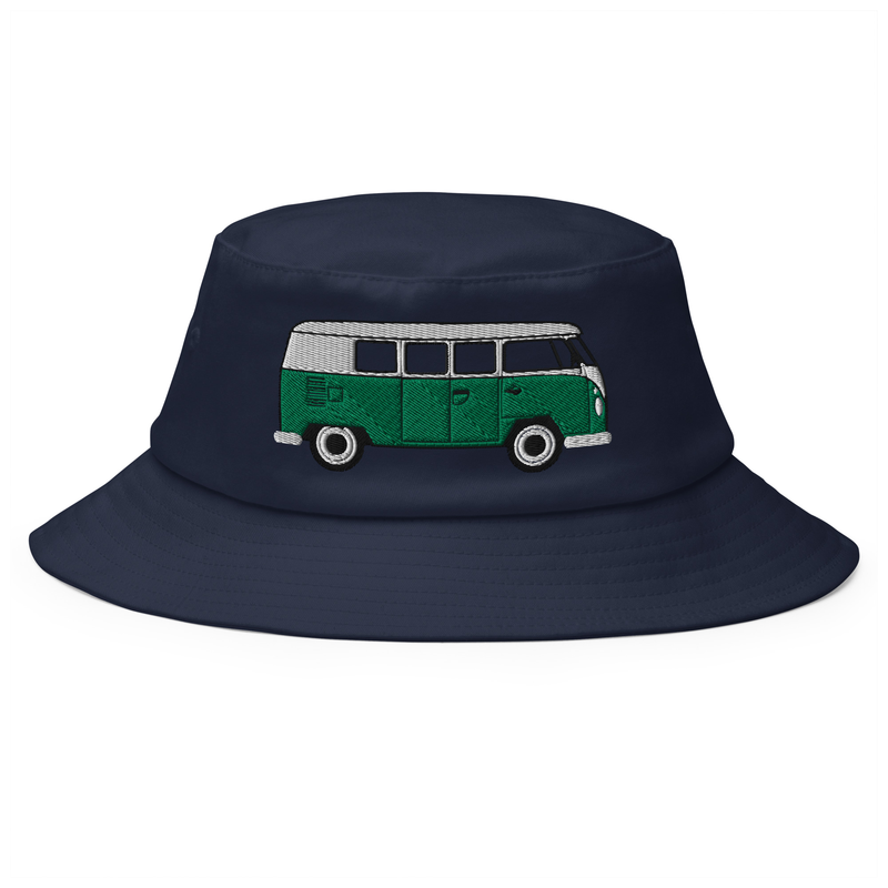 New meets old Bucket Hat with vintage T1 van