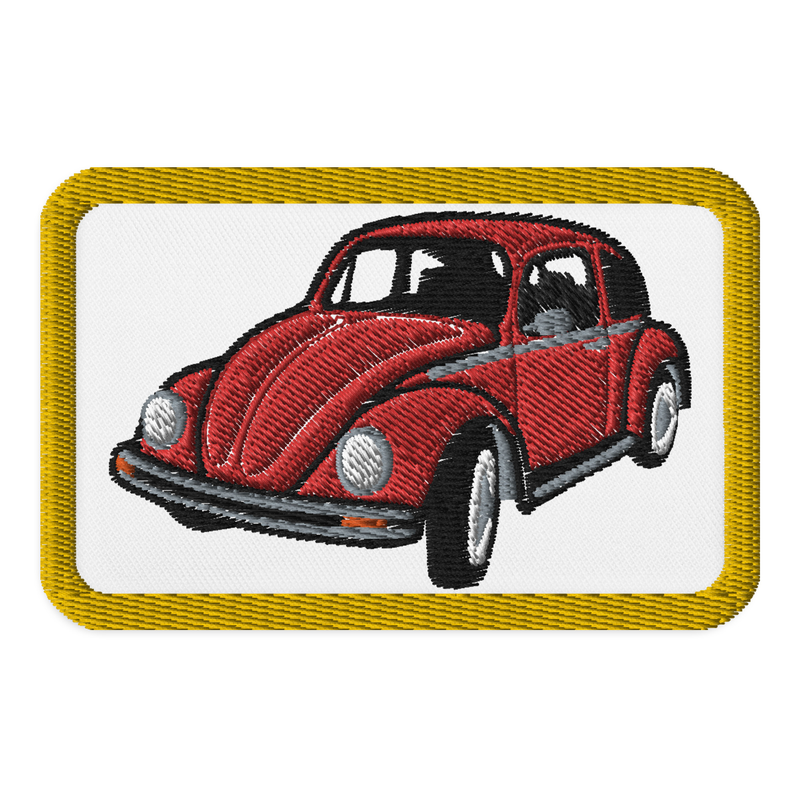 Retro Beetle Embroidered Patches