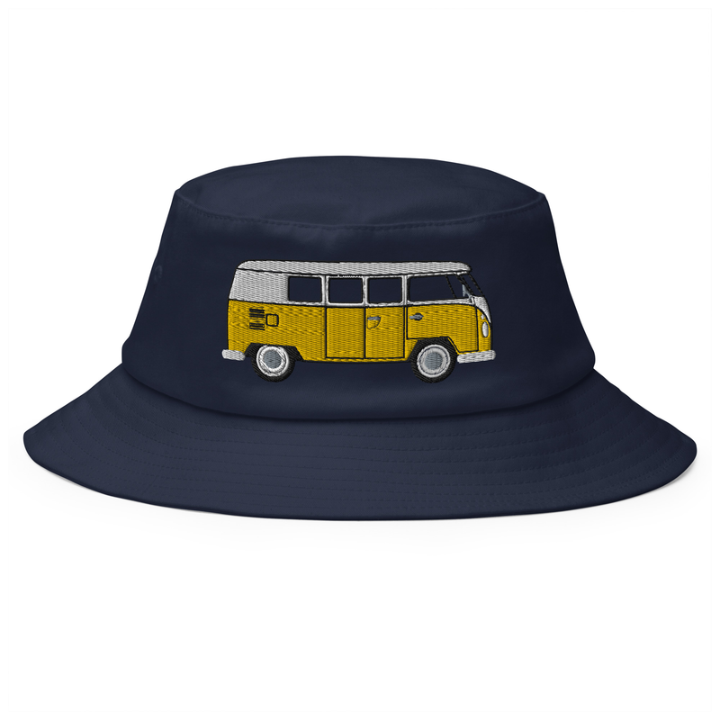 New meets old Bucket Hat with vintage T1 van