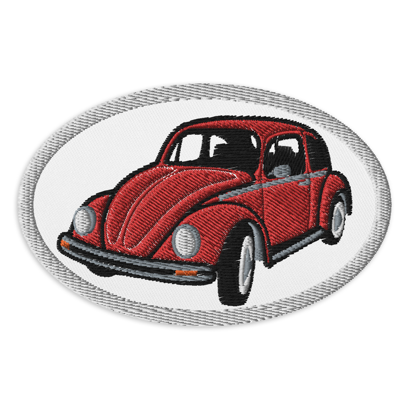 Retro Beetle Embroidered Patches