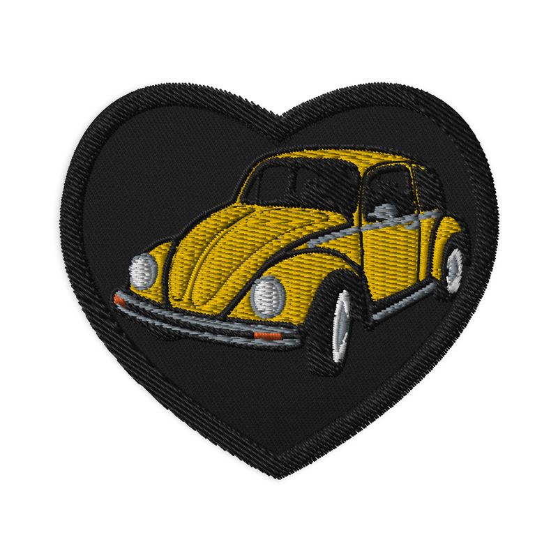 Retro Beetle Embroidered Patches