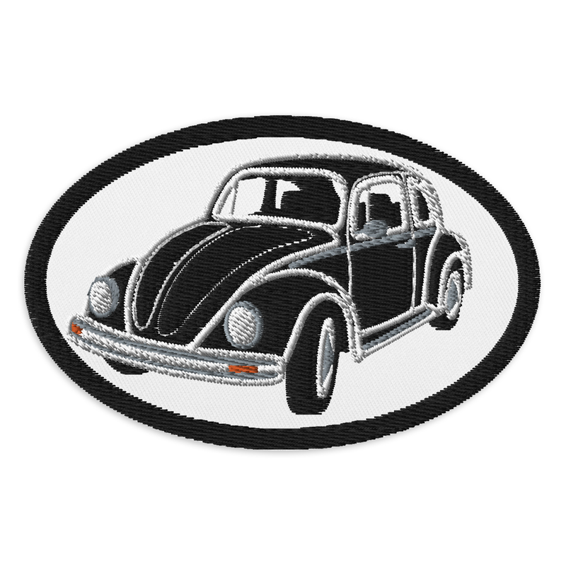 Retro Beetle Embroidered Patches