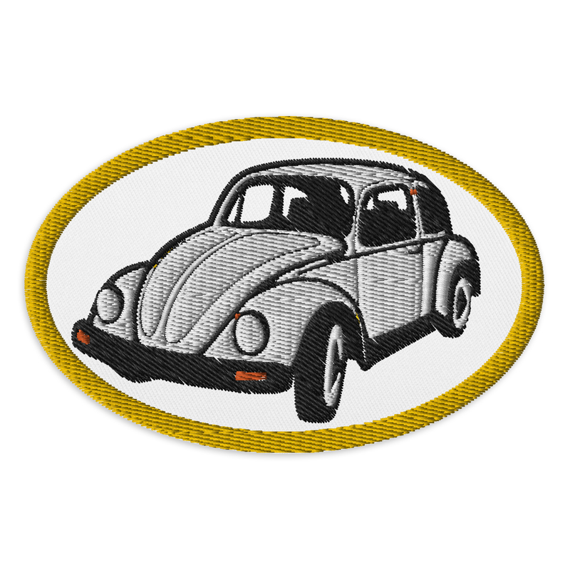Retro Beetle Embroidered Patches