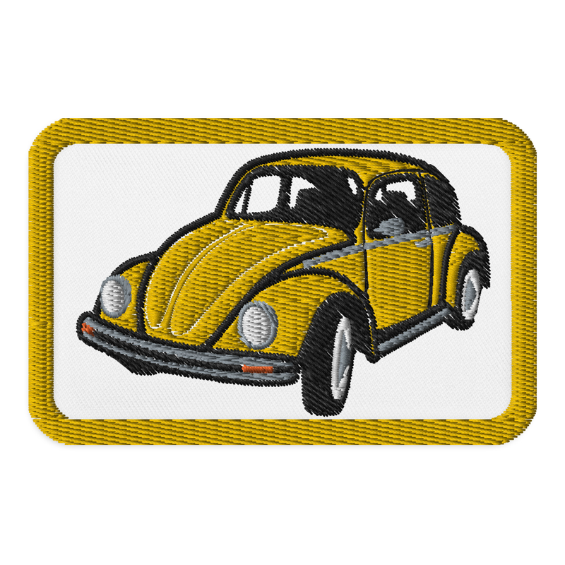 Retro Beetle Embroidered Patches