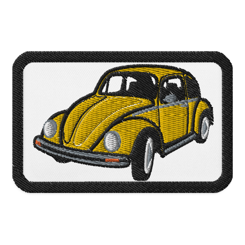 Retro Beetle Embroidered Patches