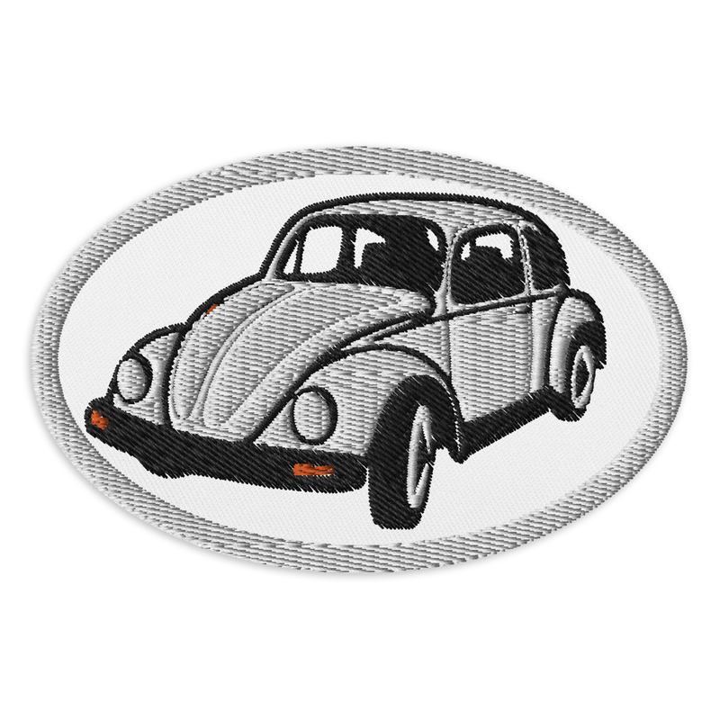 Retro Beetle Embroidered Patches