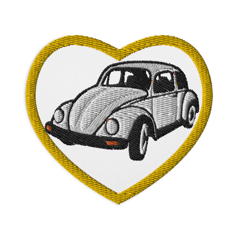 Retro Beetle Embroidered Patches