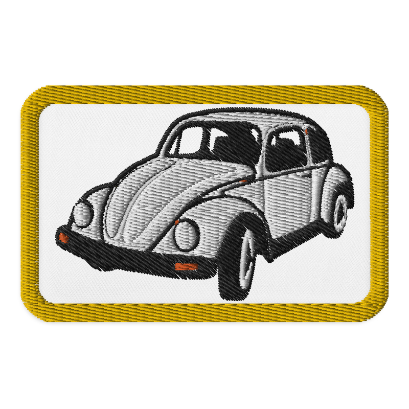 Retro Beetle Embroidered Patches