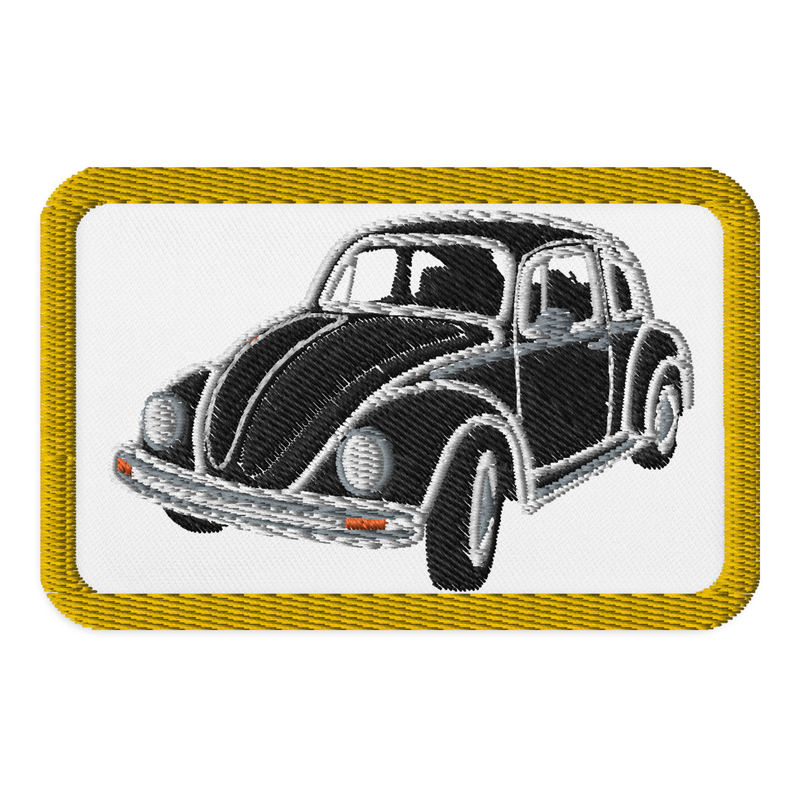Retro Beetle Embroidered Patches