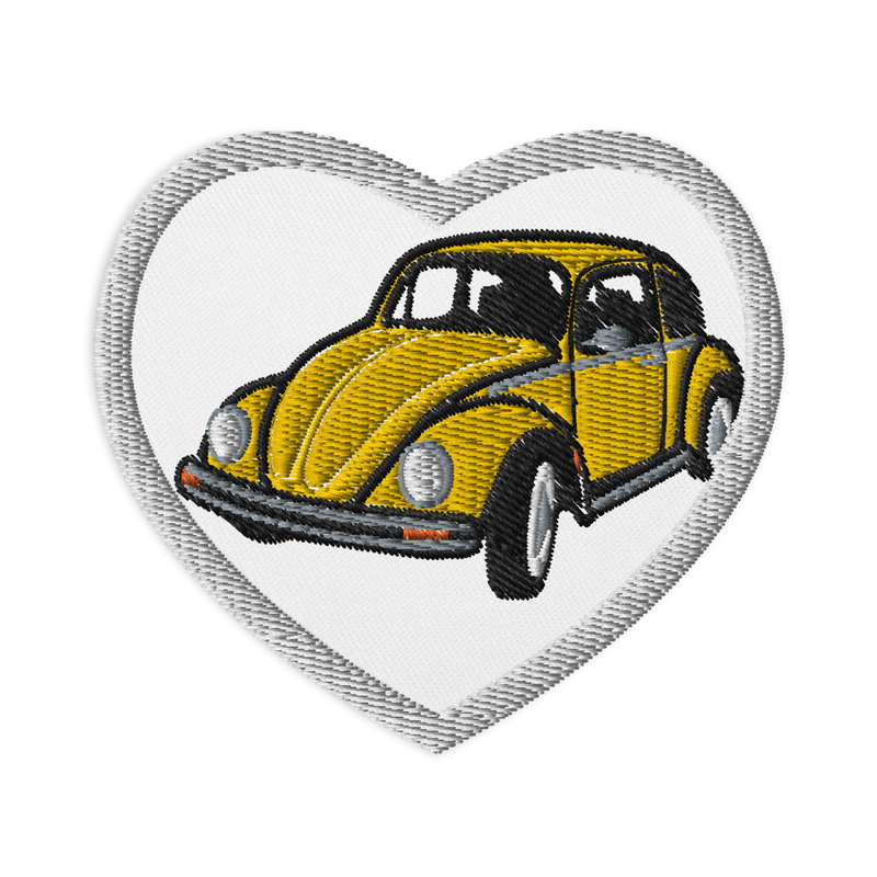 Retro Beetle Embroidered Patches