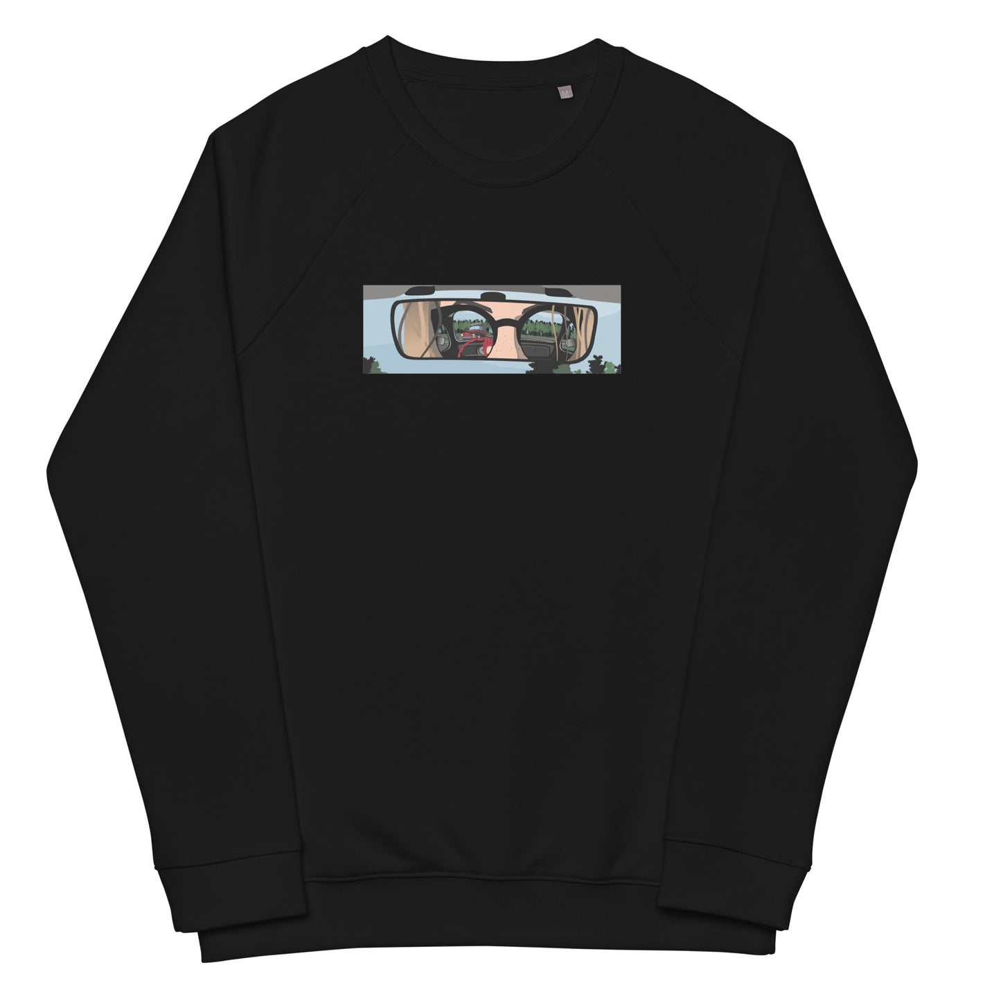 Unisex organic raglan sweatshirt