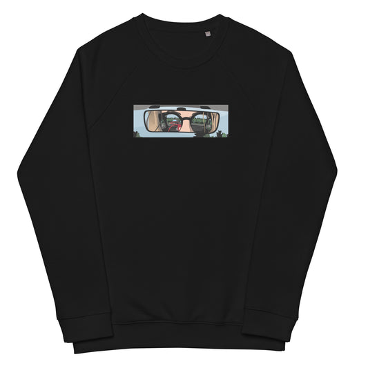 Unisex organic raglan sweatshirt