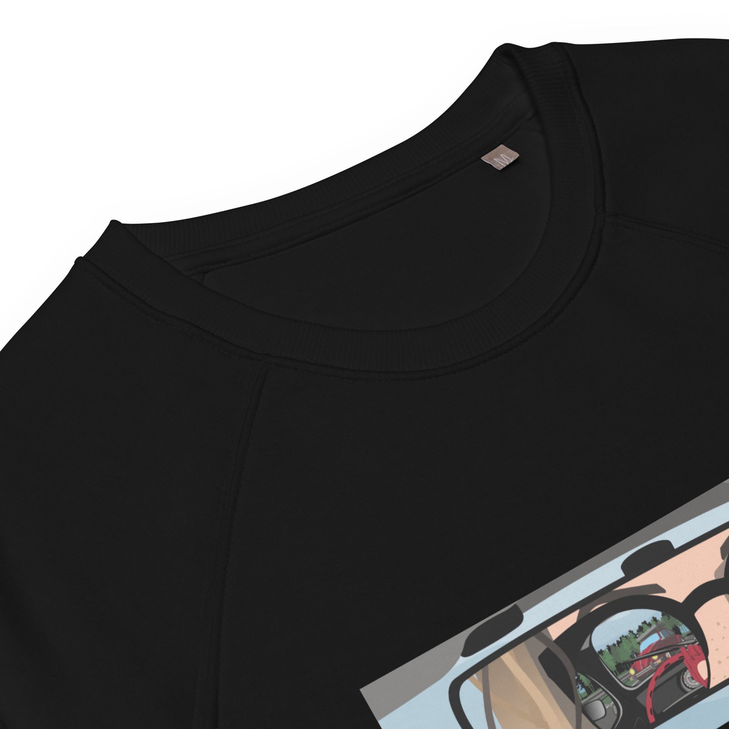 Unisex organic raglan sweatshirt