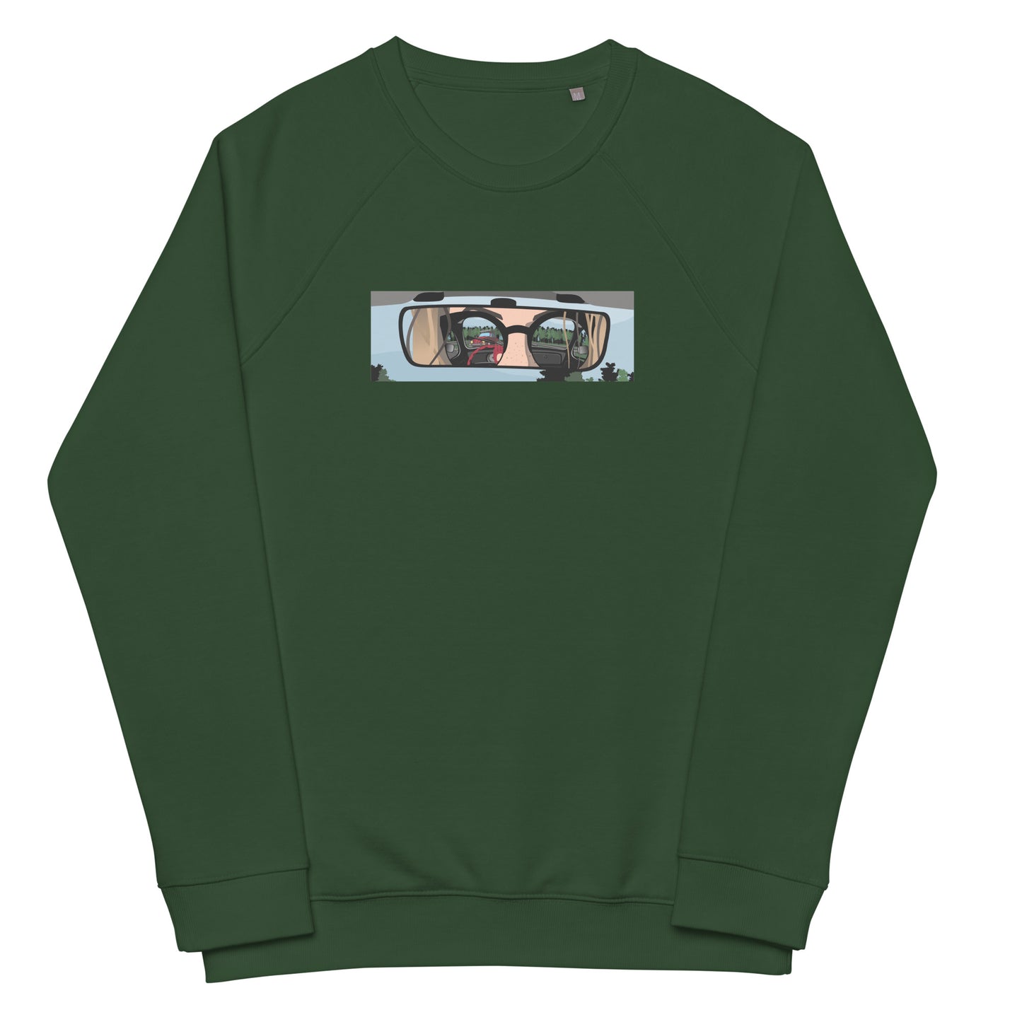 Unisex organic raglan sweatshirt