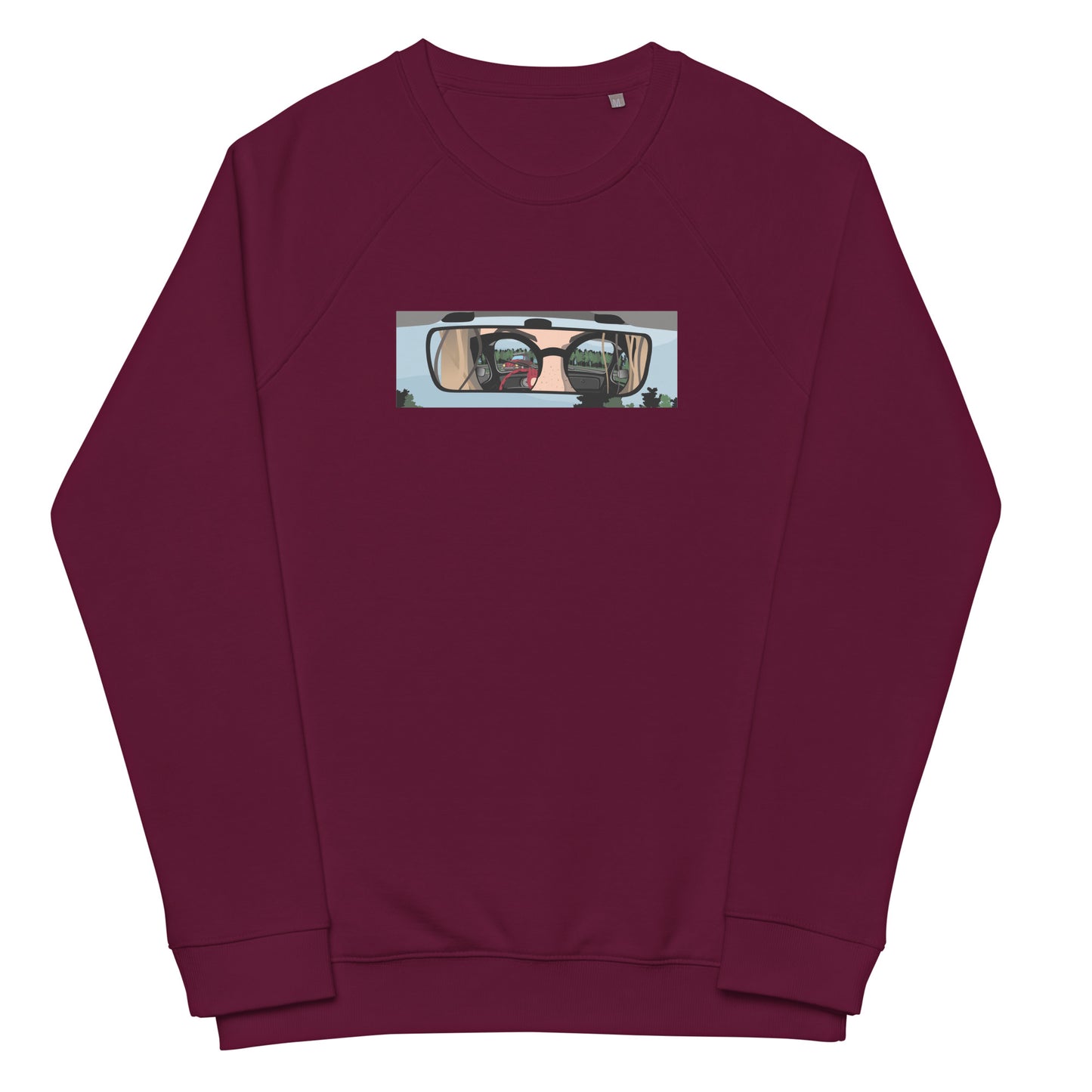 Unisex organic raglan sweatshirt