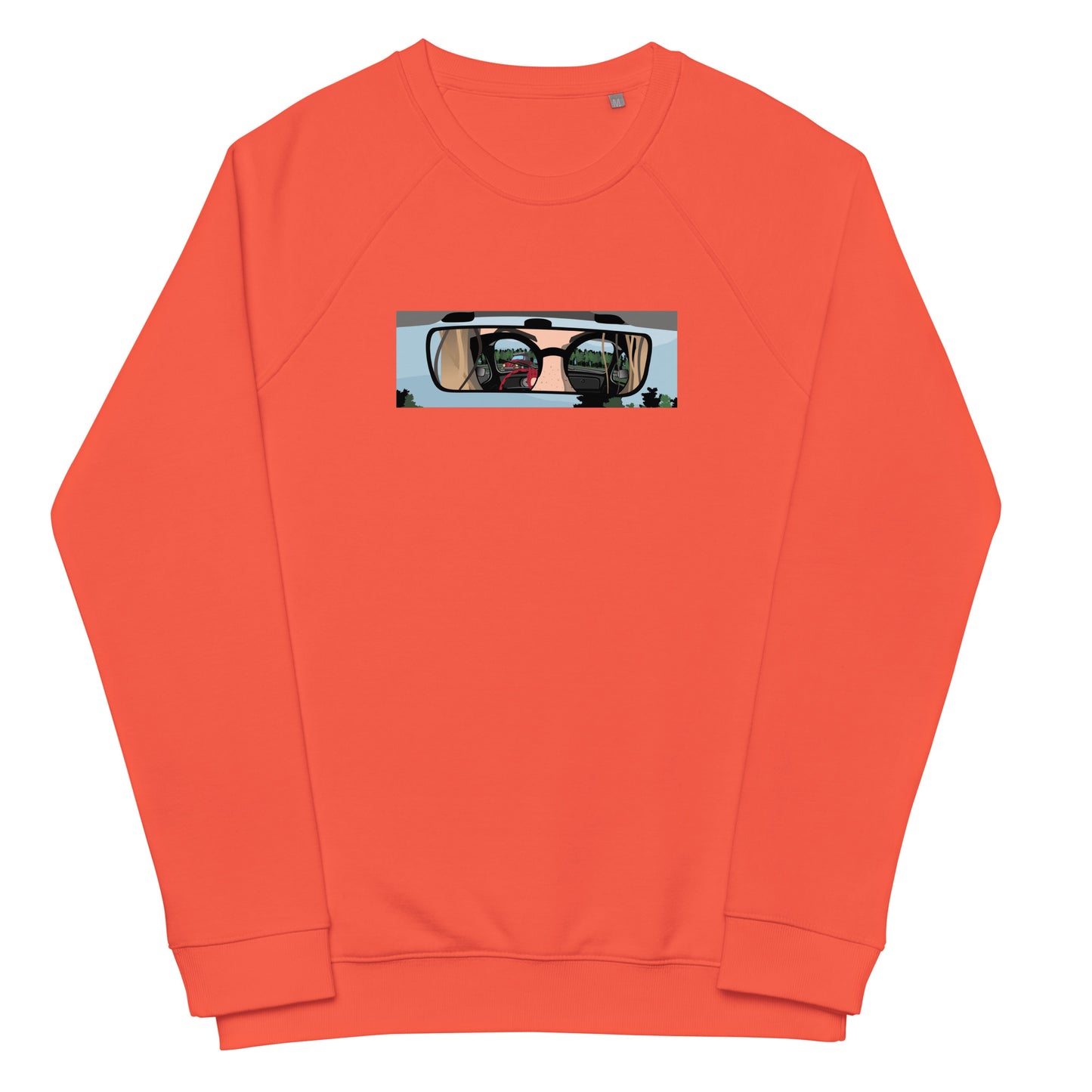 Unisex organic raglan sweatshirt