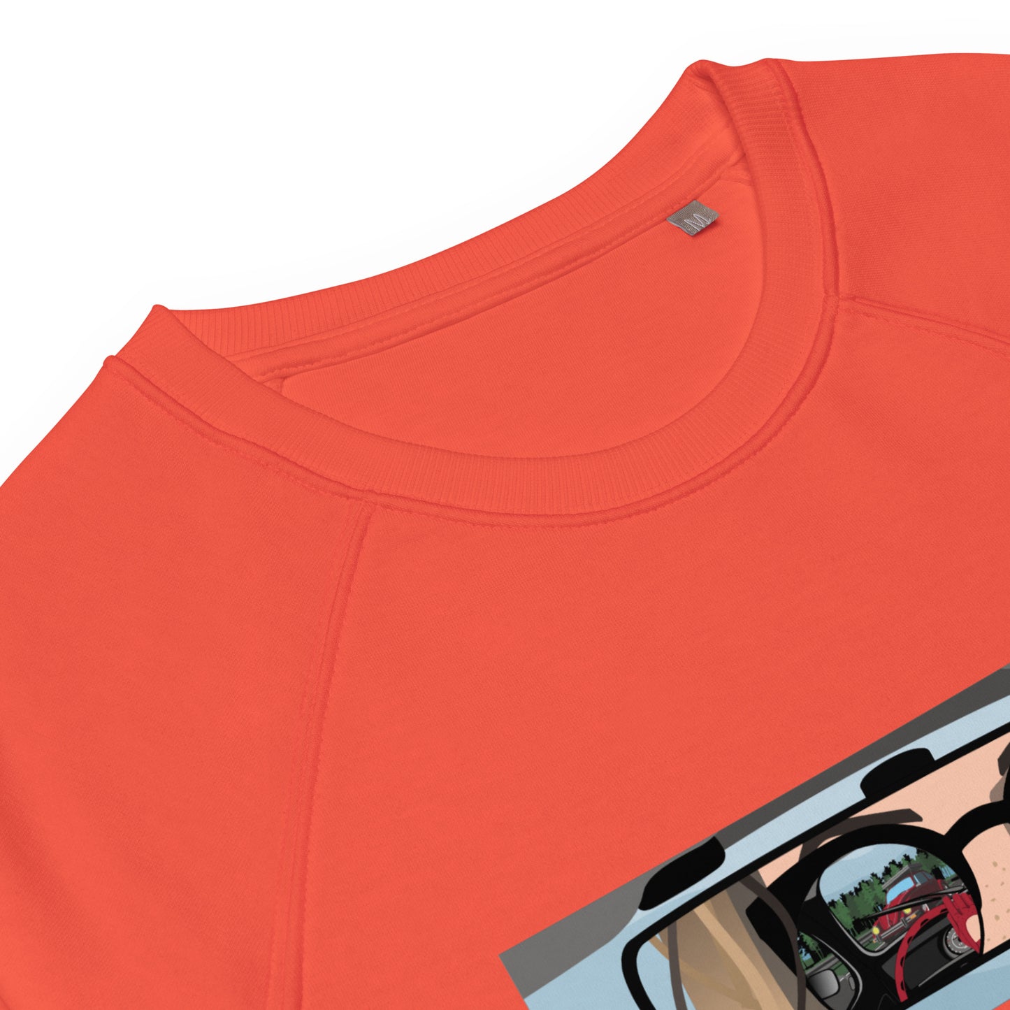 Unisex organic raglan sweatshirt