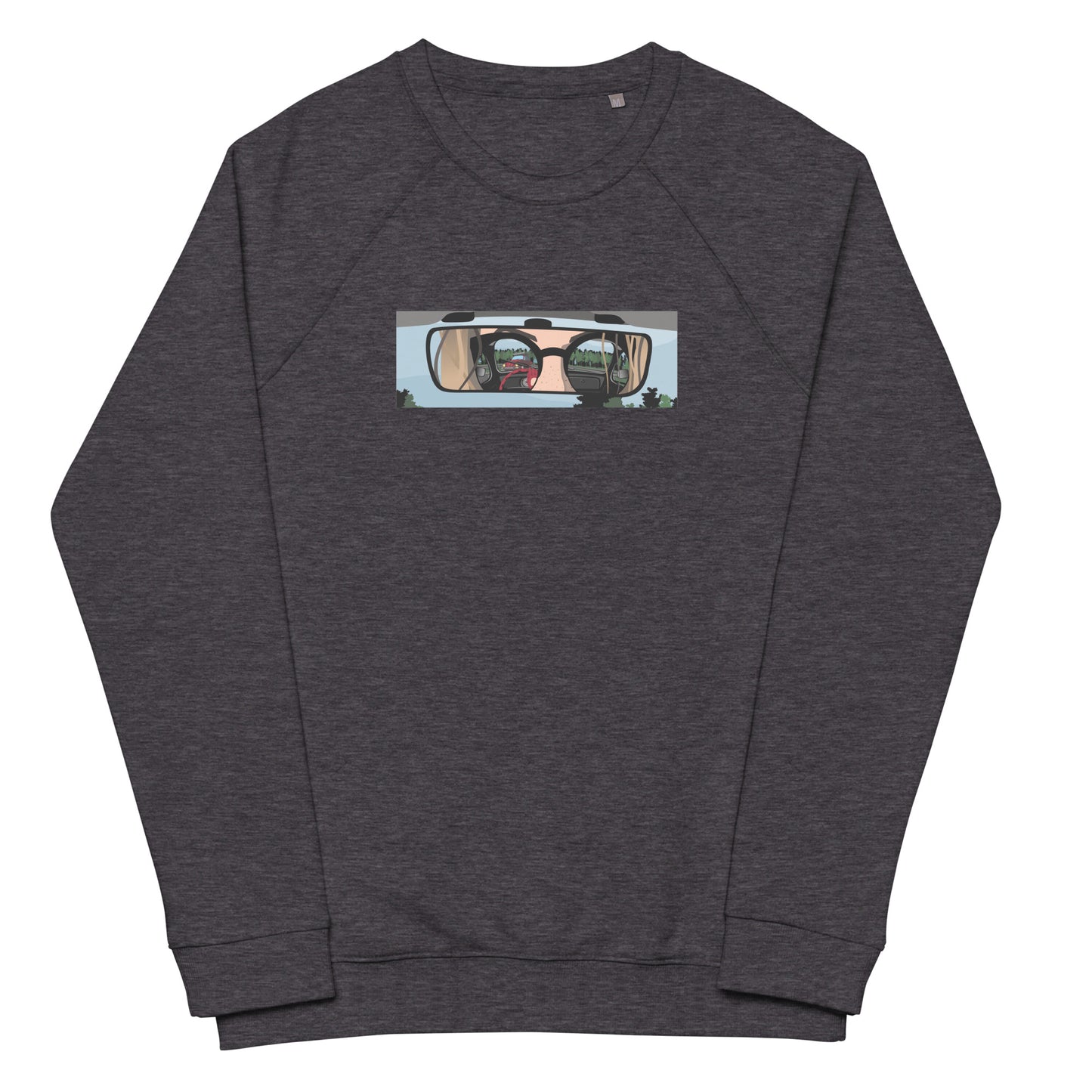 Unisex organic raglan sweatshirt