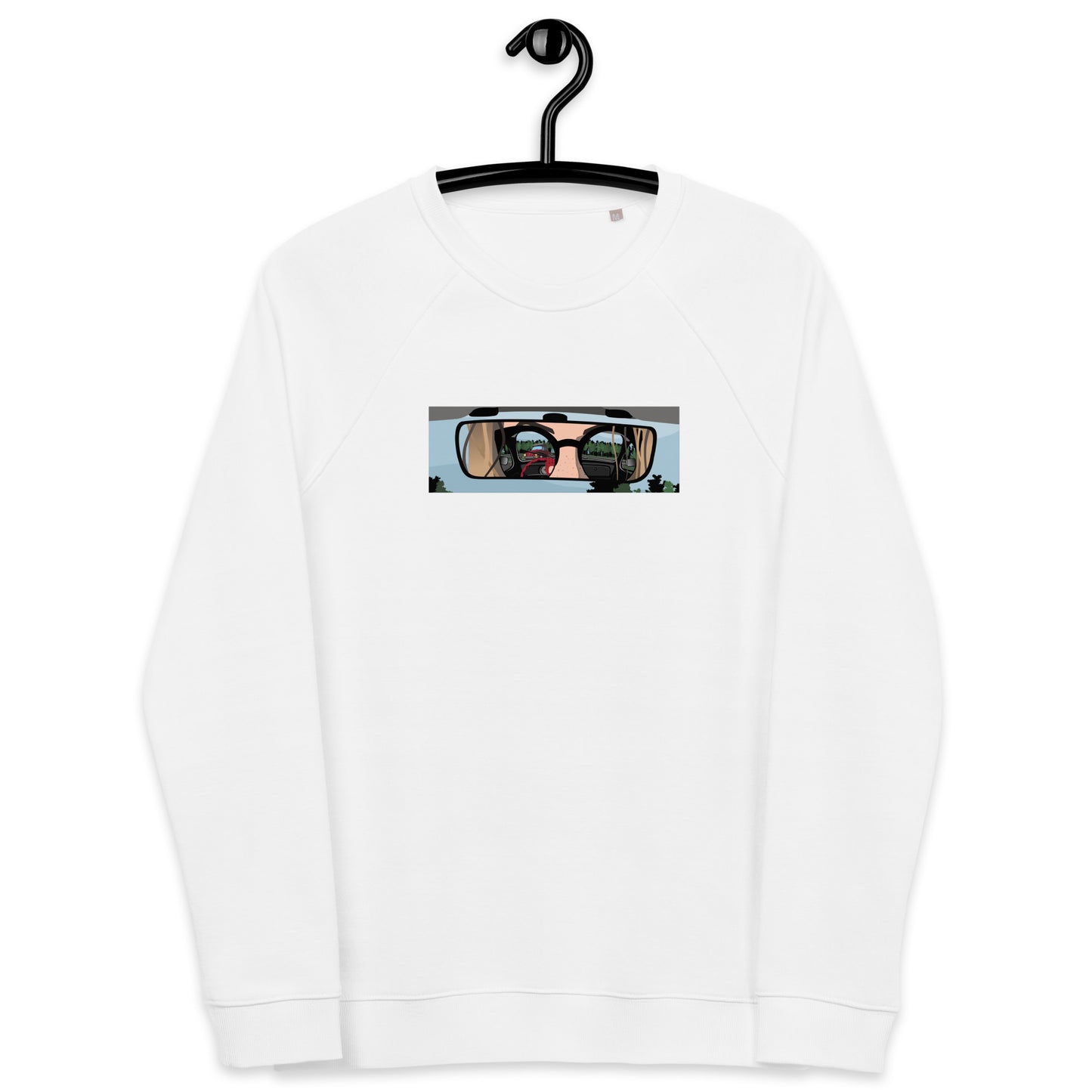 Unisex organic raglan sweatshirt