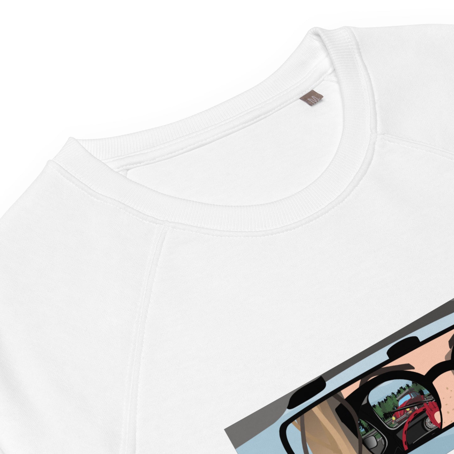 Unisex organic raglan sweatshirt