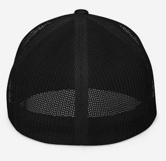 Closed-back trucker cap with Aircooled Beetle vintage car embroidery